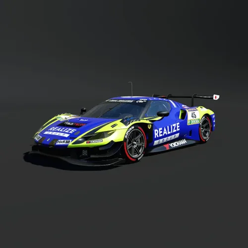 Kondo Racing #45 Ferrari 296 GT3 livery preview for Assetto Corsa EVO